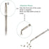 6Pcs Mini Screwdriver Set, Precision Eyeglass Repair Tool Kit with Flathead and Philips Screwdrivers for Jewelers