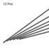 MECCANIXITY 12 Pack Carbon Fiber Rod, 2.5mm x 150mm for DIY Tool, Quadcopter Arm, RC Plane Wing Tube
