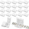 Dirvcp 20-Pack PBT Fireproof 4-Pin LED Strip Connectors, Solderless Gapless Adapter for 8mm