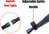 Retractable Breakaway Lanyard with ID Badge Holder, Adjustable Carabiner, Waterproof Zip Card Holder, Black 2 Pack