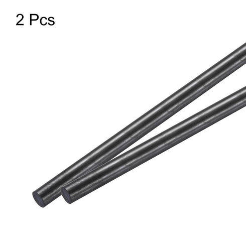 MECCANIXITY 2 Pack Carbon Fiber Rod, 8mm x 150mm for DIY Tool, Quadcopter Arm, RC Plane Wing Tube