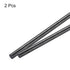MECCANIXITY 2 Pack Carbon Fiber Rod, 8mm x 150mm for DIY Tool, Quadcopter Arm, RC Plane Wing Tube