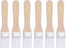 uxcell Small Paint Brush Set, 1.1" Width Nylon Bristle with Wood Handle, 6Pcs for Wall, Door, Cabinets, Furniture