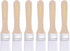 uxcell Small Paint Brush Set, 1.1" Width Nylon Bristle with Wood Handle, 6Pcs for Wall, Door, Cabinets, Furniture