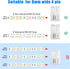 Yetaida 20PCS 4-Pin 8mm 4 2835 3528 LED Strip Connectors, Pin Corner Light Connectors Solderless, Extendable Terminal