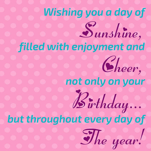 Prime Greetings Birthday Card for Sister, Eco-Friendly Thick Card Stock with Premium Envelope, 5in x 7.75in