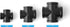 1/2" 4-Way 4-Pack 4 Decoration(4, 1/2") Black Cross Fitting Connector, Home TZH Cast Malleable Iron Way Corner Pipe