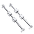 Linear Rail OD 8mm, 200mm 2PCS Optical Axis Linear Rail Shaft Rod with 4PCS Guide Support and 4PCS SC8UU Bearings