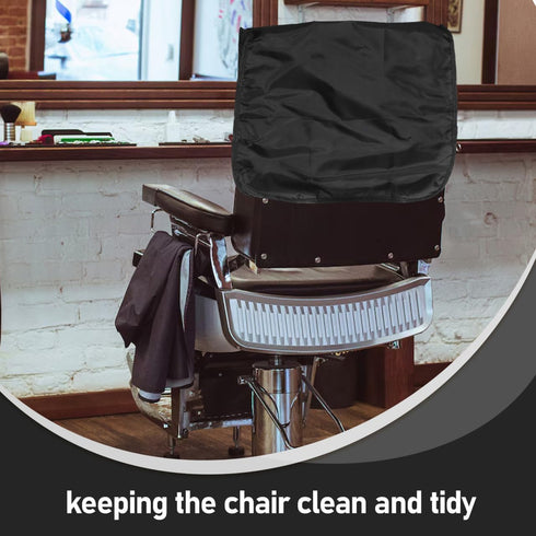 19.21X16.73X3.94 Inches Hemoton Salon Chair Backrest Protection Pad Cover Black Chair Back Protector for Barber Shop