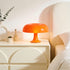 13.8 Inch 3 Retro Orange Mushroom Table Lamp, Color Change, Mid-Century Modern Bedside Lamp, for Bedroom Living Room