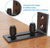 ZEKOO Barn Door Floor Guide - Flush Design Bottom Flat Floor Guide, Adjustable Wall Mount Stay Roller Black Barn Door