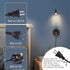 Dimmable Wall Mounted Reading Light with USB Charging Port, Plug-in LED Headboard Reading Light, Bedside Spot Wall