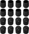 uxcell Chair Leg Floor Protectors, 16pcs 3/4" - Plastic Round Chair Leg