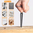 2Pcs Bridge Pin Hole Reamer, 3-13mm(1/8''-1/2'') & 5-16mm( -5/8") T Handle Taper Reamer Set, 6 Fluted Chamfer Reaming Tool, Bridge Pin Hole Handle Tapered Reamers(Black Silver)