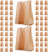 HEMOTON 100pcs Kraft Paper Bread Bags with Window Small Sandwich and Pastry