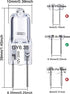 GY6.35 Bulbs, 12V 35W Bulb 2 T4 G6.35 Bulb, Dimmable, 2700K 2 Bulb 2Pcs Light Crystal Clear Halogen Pin, JC Bi-Pin Base