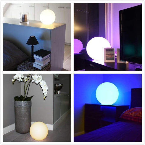 LED Ball Light, 4.7-Inch Rechargeable Mood Light, Multicolor Changing IP65 Waterproof for Indoor/Outdoor Home Party