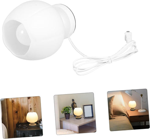 Gatuida Adjustable Touch Sensor Table Lamp with Soft Cloth Shade Portable Color Changing Night Light for Bedroom Study