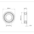 F6803ZZ 2PCS Flange Ball Bearing 17×26×5mm Double Metal Shielded Flanged Bearing Chrome Steel ABEC-1(P0) Z2 Deep Groove Ball Bearing for Industrial Machine, Power Tools