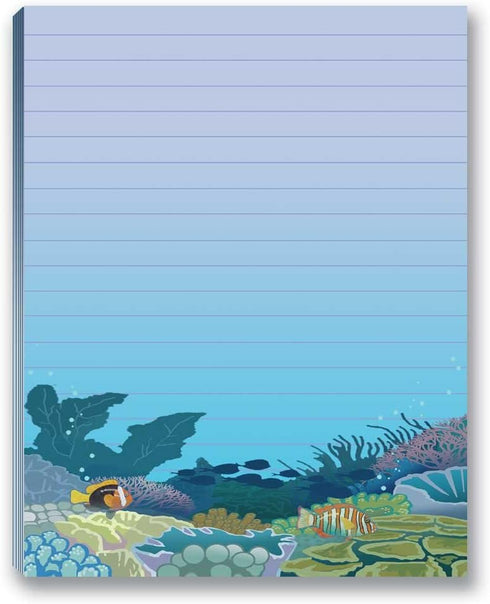 Beach & Ocean Notepads by Stonehouse Collection - 4 Assorted Notepads, USA Made