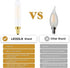 Leools E12 Bulb Dimmable 4W 2700K T6 B11 Bulb 40 AC120V 400LM e12 Bulb 6Pack Frosted LED Equal Warm White Candelabra