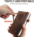 Small Pocket Leather Journal Notebook Mini (Brown)