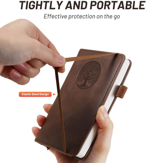 Small Pocket Notebook: Mini Leather Journal in Black