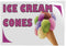 Fastasticdeals Decal Stickers Multiple Sizes Ice Cream Cones Advertising Printing B Industrial Vinyl