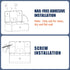 200 10"x3.1" AIKE Sheets Wall Mount Paper Towel Dispenser with Clear Window.Fit Multifold Paper Folded Size