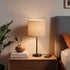 7.87" 7" HEVSTIL Lampshades Natural Linen Lampshades Bottom x High, Easy Assembly Fabric Lampshades for Table Lamps