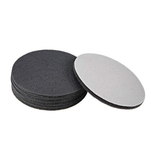 uxcell 6pcs Drill Power Brush Tile Scrubber Scouring Pads, 7 Inch Hoop and Loop 1000-Grits Surface Conditioning Disc