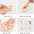 WEBEEDY 12 Pieces Enamel Badge Reel Charm - 6 Colors Cat Animal Badge Holder Charms for ID Card