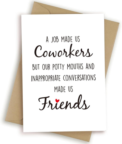 Funny Birthday Card for Coworker Colleague Friend, Humor New Job Card, Going