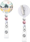 Retractable Badge Reels with Beads: Sunrise Landscape ID Holders for Nurses, Teachers, and Office Workers
