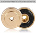 Aluminum Alloy Anti Vibration Amplifier Feet, 4PCS Shock Absorber Pads for Speakers (20 * 8mm, Gold)
