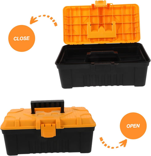 2pcs Toolbox Homoyoyo Portable Multi Tool Storage Box Versatile for Home and Outdoor Use Lightweight Design Handle