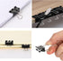 JANYUN 150Pcs Medium Binder Clips, 25mm/1 Inch Large Paper Clamps for Office School Home Supplies (Black)