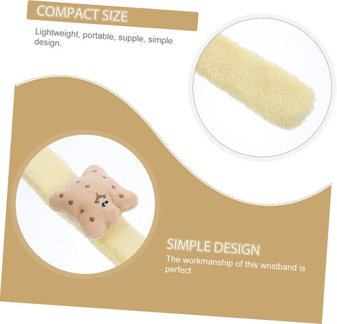 Absorbent Face Washing Wrist Washband for Women Fleece Wrist Scrunchies to Prevent Spills During Skincare Routine Chic