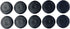 3/4" 0.75 Inch Black Rubber Plugs - Flush Mount Body and Sheet Metal Holes, Qty 10