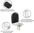 NORACLAN 1/4" 25pcs) Shelf Pegs, L Shaped Shelf Holders Pegs, with Rubber Sleeve, Shelf Pin Jig for Bathroom, Desk
