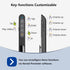 Norwii N76 Rechargeable Presentation Clicker - Long Range Remote for PowerPoint Presentations, Black with Green Light