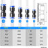 TAILONZ PNEUMATIC Blue Straight 2 Ways - 10MM Tube OD Push to Connect Tube Quick Fittings Push Lock PU-10 (Pack of 10) by TAILONZ PNEUMATIC