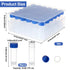 OLYCRAFT 36Pcs 5ml Cryo Tubes Plastic Vials with Screw Caps Small Sample Tubes Test Tubes with Storage Box Plastic Freezing Tubes Clear Vial Blue Seal Cap Container for Lab Supplies