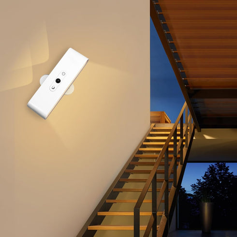 3600 3 360 LED Wall Sconce with Auto Motion Sensor, mAH Rechargeable USB Color Temperatures, Rotate Magnetic Ball LED