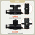 3 Pcs 6mm Pneumatic Ball Valve Push to Connect Fittings for Air Flow Control Valve