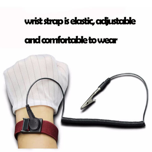 Esd Wristbands,Adjustable ESD Wrist Band Fits - 6 Pack for Working on Sensitive Electronic Devices