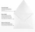 LUXPaper Crystal Metallic A2 Contour Flap Invitation Envelopes | 4 3/8" x 5 3/4" | 80lb Text | 50 Qty