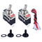 2pcs Waterproof ON/Off Rocker Toggle Switch 30A 12VDC/20A 120VAC SPST 2Pin Electric Pull Push Switch with Pre-Wired