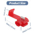60 Pcs Solderless Quick Splice Snap Wire Connectors, Pressed Insulated Electrical Splice Wire Connectors (Red) 22-18 AWG