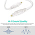 50ft Bar/TV/PS4/Xbox White Optical Audio Cable, Slim Toslink Digital Sound Cable, Fiber Optic Audio Cord for Sound
